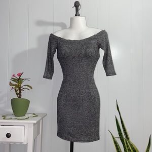 Sparkling Silver Bodycon Dress